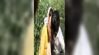 Village Lovers Fucking Outdoors In The Green Fields Nearby