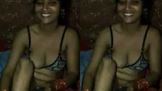 Married Bhabhi Opening Her Legs Wide Showing Wet Pussy To Me