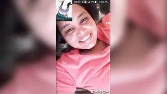 GF Showing Off Her Tits And Pussy During Video Call