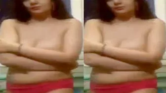 Cute GF Stripping Down And Taking Naked Selfies Alone