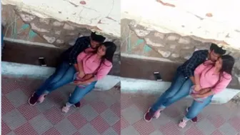 Young Couple Getting Wild In The Park After Midnight Rendezvous