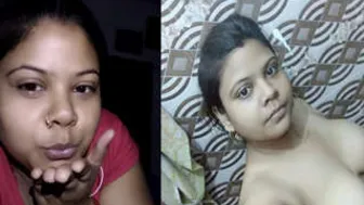 Young Indian GF Stripping Naked Showing Pussy And Tits