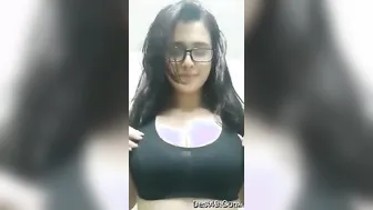 Nri Girl Stripping And Showing Off Her Perky Tits On Video
