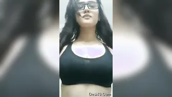 Nri Girl Stripping And Showing Off Her Perky Tits On Video