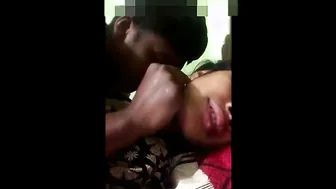 Indian Lovers Kissing And Sucking Her Tits In Hidden Place