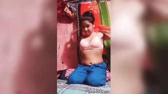 Village GF Shyly Flashing Her Perky Tits Just For Me