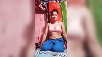 Village GF Shyly Flashing Her Perky Tits Just For Me