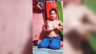 Village GF Shyly Flashing Her Perky Tits Just For Me