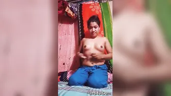 Village GF Shyly Flashing Her Perky Tits Just For Me