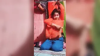 Village GF Shyly Flashing Her Perky Tits Just For Me