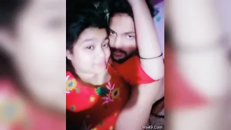 My GF Getting Horny With Me Touching And Kissing Her
