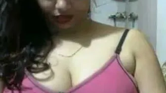 My GF Getting Naked For Me On Webcam Teasing Her Body