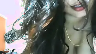 My GF Getting Naked For Me On Webcam Teasing Her Body