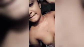 My GF Showing Me Her Perky Boobs After College