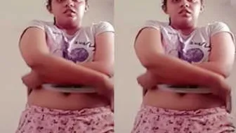 Young Babe Stripping Off All Her Clothes Slowly In Her Bedroom