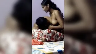 Sucking My Lovers Boobs After Fucking Her Hard In Her Bedroom