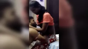 Sucking My Lovers Boobs After Fucking Her Hard In Her Bedroom