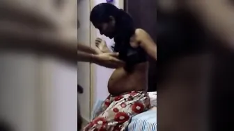 Sucking My Lovers Boobs After Fucking Her Hard In Her Bedroom