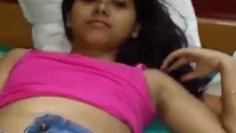 Young Babe Teasing Me With Her Naked Body In Her Bedroom Alone