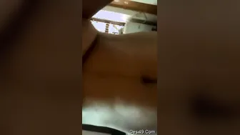 Married Woman Showing Her Big Round Boobs In A Naughty Selfie