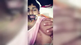Horny Bhabhi Getting Her Big Boobs Pressed By Her Younger Lover