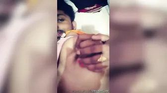 Horny Bhabhi Getting Her Big Boobs Pressed By Her Younger Lover