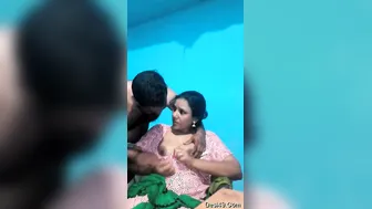 Desi Lovers Kissing Passionately While Groping Her Soft Boobs