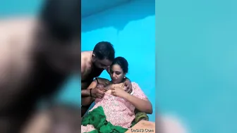 Desi Lovers Kissing Passionately While Groping Her Soft Boobs