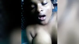 Busty Babe Showing Off Her Big Natural Boobs For Her Lover