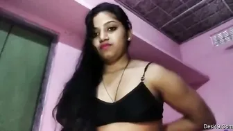 Naughty GF Stripping Down Revealing Her Tits And Pussy