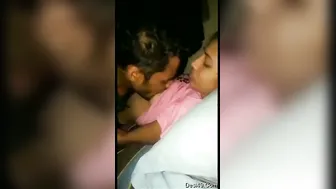 Newlywed Desi Couple Making Out And Sucking Boobs On Wedding Night