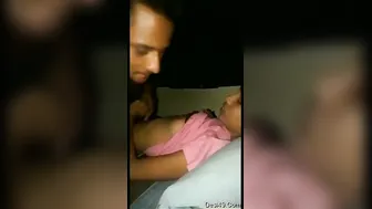 Newlywed Desi Couple Making Out And Sucking Boobs On Wedding Night