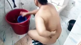 Married Boudi Bathing Naked Caught By Brother In Law At Bathroom