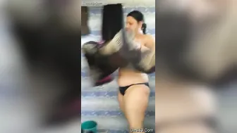 Cute GF Bathing Naked Caught On Mobile Camera Recording