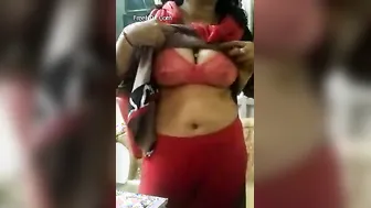 Married Bhabhi Stripping For Boss Hoping For Promotion At Office