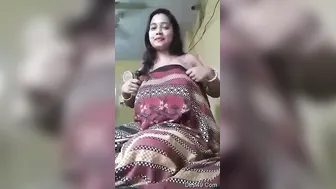 Married Boudi Showing Off Her Big Boobs And Wet Pussy For You