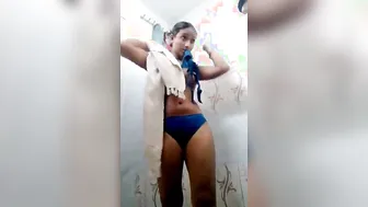 Indian Teen Babe Taking Shower Naked In Bathroom On Hidden Cam