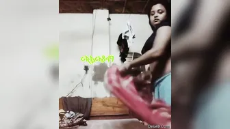 Young Bhabi Pressing Her Soft Body In Bedroom Before Sex Time