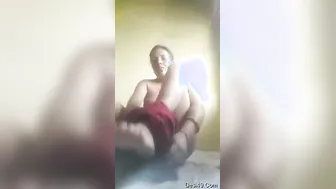 Indian Bhabhi Exposing Her Tits And Fingering Pussy At Home