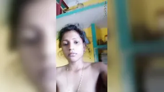 Young Desi Teen Stripping Topless Revealing Her Breasts On Cam