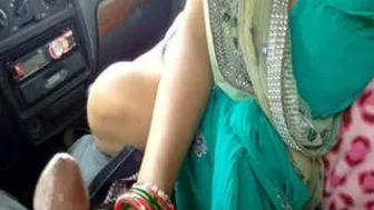 Mature Saree Aunty Stroking Me Hard In Backseat Feeling Naughty
