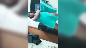 Curvy Desi Girl Bending Over Showing Off Her Massive Ass Naked