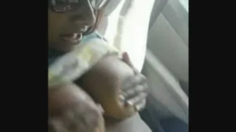 GF Riding Me In Backseat Moaning Loud Not Caring Who Sees