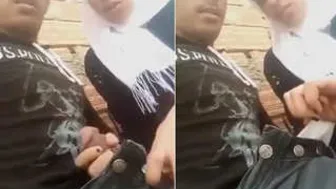 Giving My GF A Handjob Outdoors In Hidden Spot