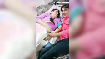 Horny Aunty Getting Nasty With Younger Guy In Private
