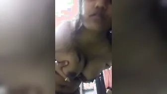 Cute Wife Asking Me If I Want To Suck Her Nipples Now