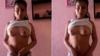 College GF Exposing Her Tits For Me On Hidden Cam