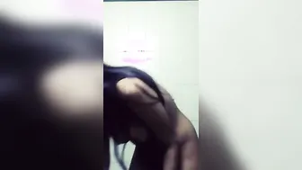 Busty Lankan GF Revealing Her Huge Tits On Webcam