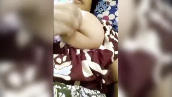 Married Milf Playing With Her Massive Milk Filled Boobs