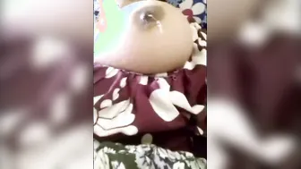Married Milf Playing With Her Massive Milk Filled Boobs